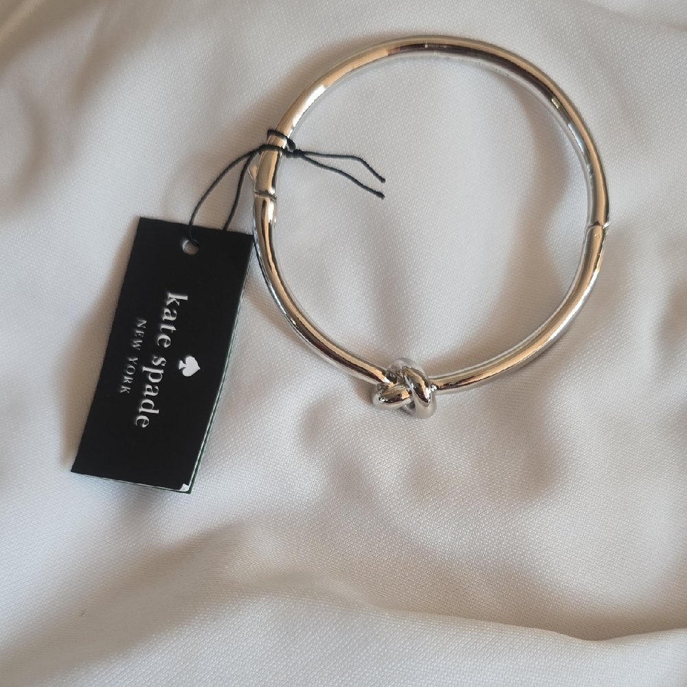 Kate Spade Silver Twist Bangle Bracelet